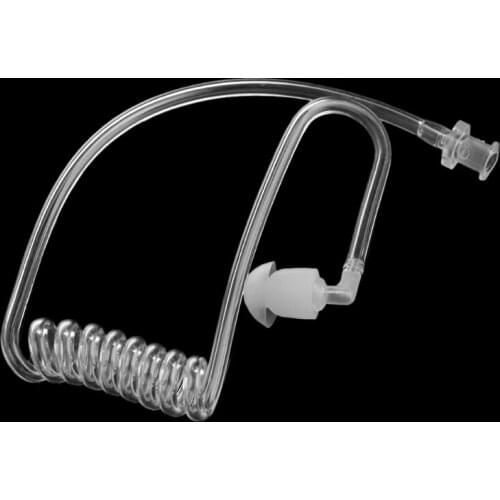 Transparent Coil Acoustic Air Tube Earplug Replacement For Radio Earpiece Headset Au06 21 Dropshipping