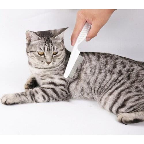 Pet Supplies Cat In Addition To Fleas and Ticks Large Pet Comb Hair Removal Close-Tooth In-line Comb Cat Comb