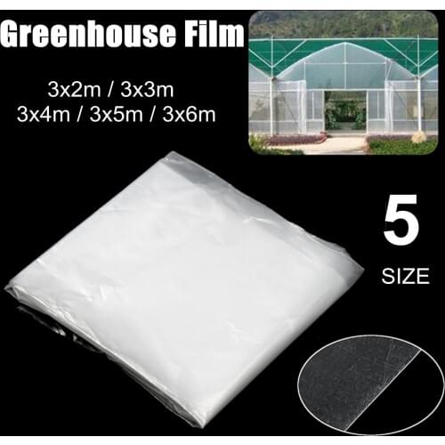 5 Size PE Agricultural Greenhouses Film Reinforced Heavy Duty UV Stabilised Garden Plant Heat Shrink Film 0.14mm Thickness