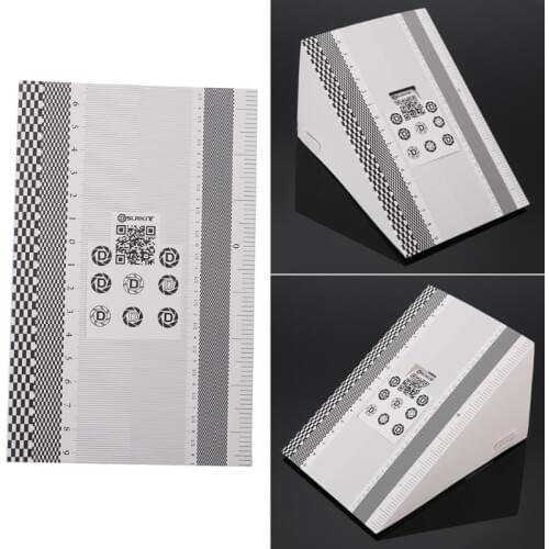 Camera Lens Focus Calibration Card AF Micro Alignment Ruler Folding Chart