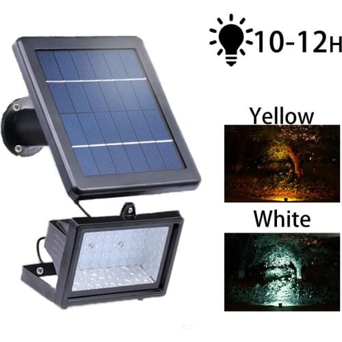 30 Led Solar Wall Light 10H Outdoor Garden Lighting Split Waterproof Street Solar Energy Spotlight 5m Line For Path Garden