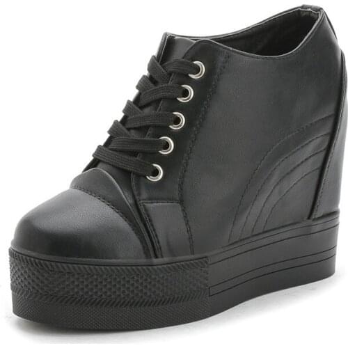 Krasovki Chunky 2021 Summer Autumn Women Wedge Shoes Breathable Platform Pumps with Wedges Heel White Black Female Pumps Heels