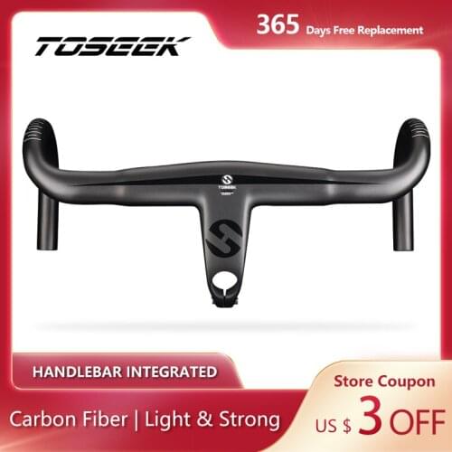 ZXT-1 Road Bike Integrated Handlebar with Stem Internal Wiring and Accessory Mount