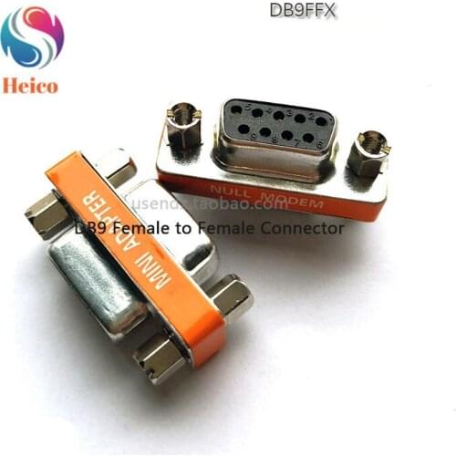 9Pin Female To Female Serial to Terminal Male to Male Adapter Connector Mini Gender Changer Adapter RS232 Serial Converter
