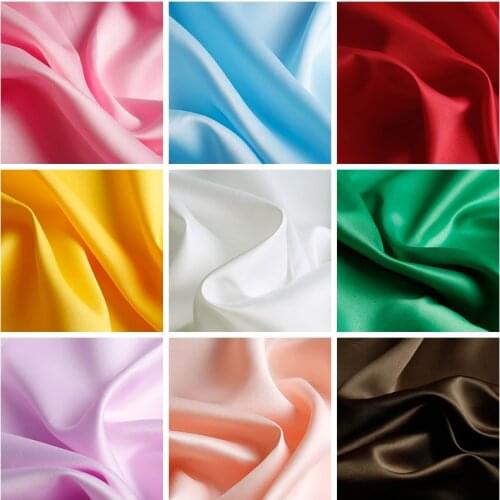 100*150cm Satin fabric silk cloth Handmade DIY for box lining home dress curtain wedding party decoration sewing background
