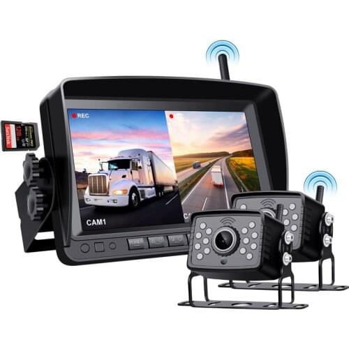 Car 7-inch display car wireless monitoring, bus reversing camera, truck reversing image HD