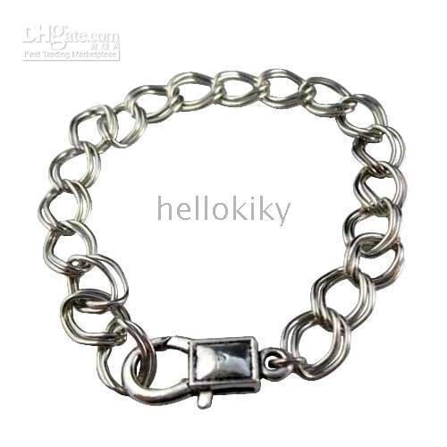 30pcs Rectangle clasp double chains bracelets