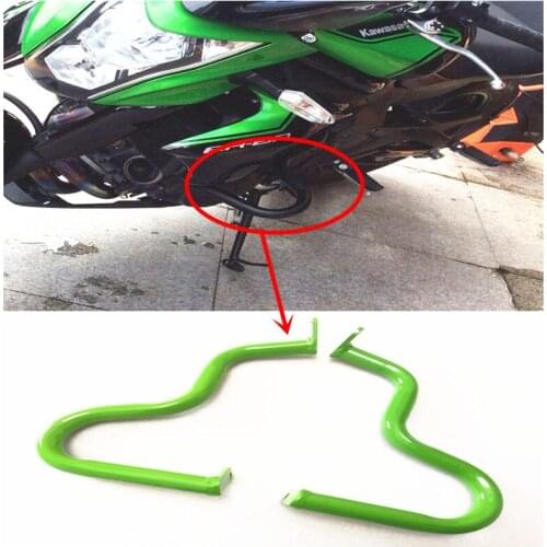 Black Engine Guard Crash Bar Protector Bumper for Kawasaki ER-6N ER6N 2012 2013 2014 2015 2016