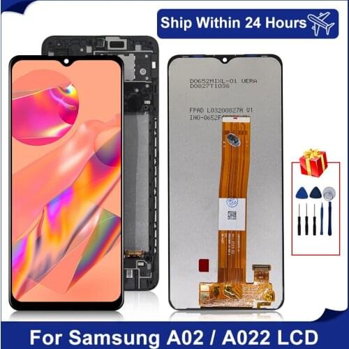Original 6.5'' For Samsung Galaxy A02 Display SM-A022F/DS SM-A022M SM-A022M/DS LCD Display Touch Screen Digitizer Assembly