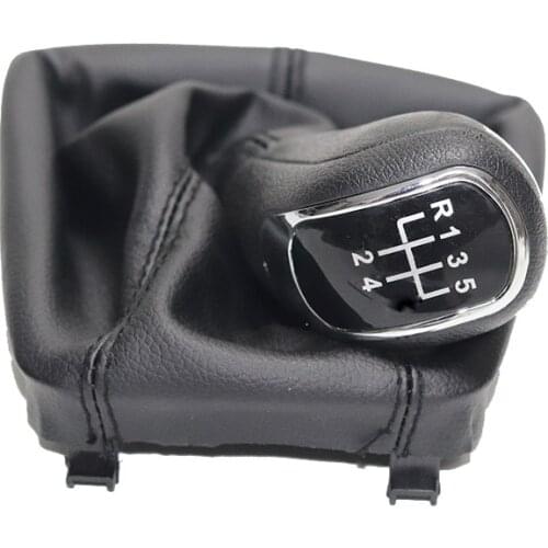 5/6 Speed Manual Car Gear Shift Knob Gaiter Boot Cover For Skoda Superb II (08-12) / Yeti (09-12)