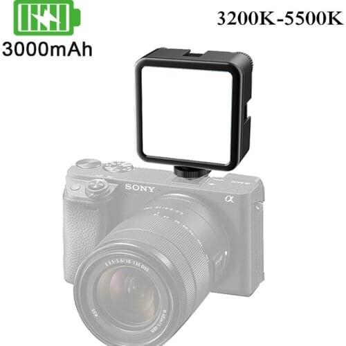 VL81 6W Mini LED Video Light 3000mAh 5500K Zoom Lighting Photographic Lighting U Bright 3400K-5500K Vlog Fill Light
