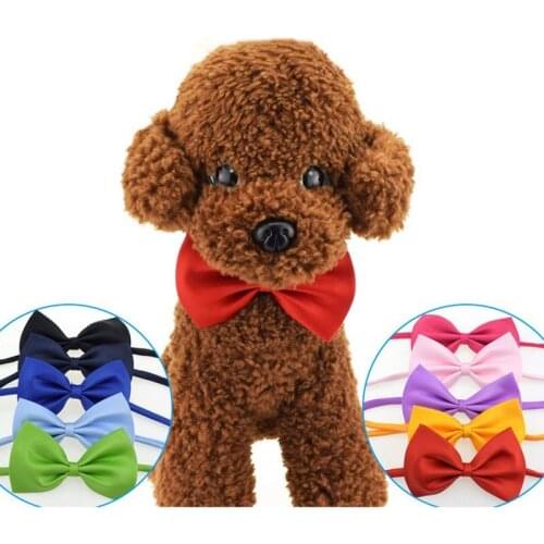 Fashion Dog Cat Bow Tie Neck Tie Collar Pet Christmas Dog Bows Accessories Supplies for Dog Clothes Harness 4 pcs/lot