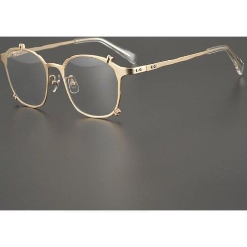 Brand Designer Alloy Round Glasses Frame Men High Quality Handmade Eyeglasses Women Myopia Prescription Eyewear Spectacles