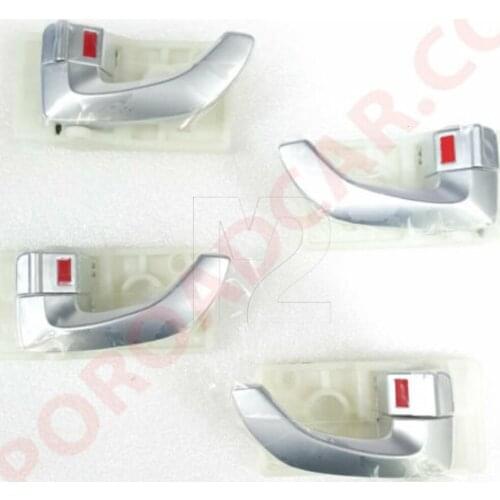 Matte Metal Inside Door Handle Set 4PCS For 2005-2009 Tucson OEM Parts 826202E010WK 826102E010WK