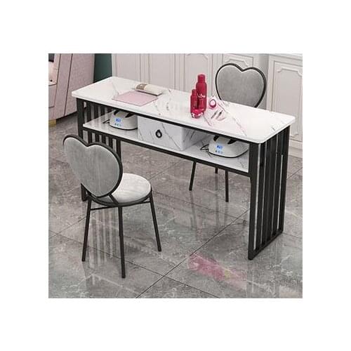 Single Double Net Red Manicure Table Double Simple Modern Manicure Table Economical Manicure Table and Chair