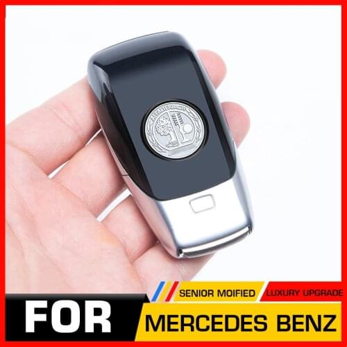 Replace Orignal Apple Badge Car Remote Control Key Back Cover For Mercedes-Benz A C E S Class CLA GLA GLC GLE GLS Styling