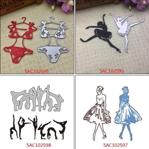 Catwalk Girl Metal Cutting Dies Stencil Scrapbooking DIY Album Stamp Paper Card H58C