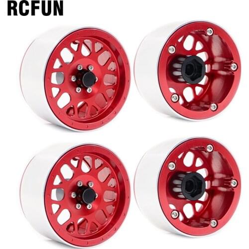 Rc 4PCS Metal 2.2 Inch Beadlock Wheel Rim for 1/10 RC Crawler Axial SCX10 RR10 90053 AX10 Wraith 90056 90045 90048S84