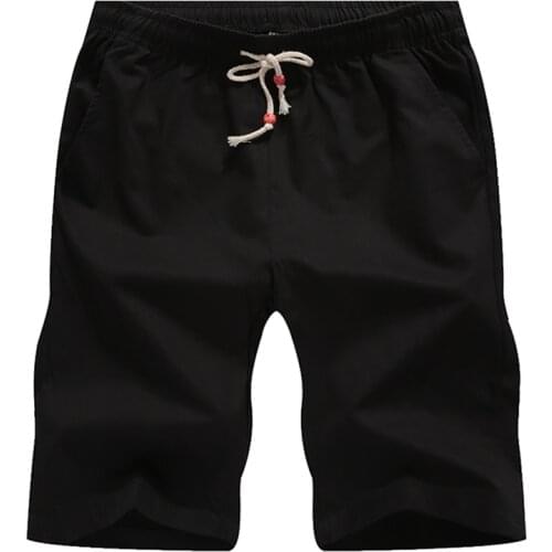 Lawrenceblack Summer Shorts Men Casual Shorts Trunks Fitness Workout Beach Shorts Man Breathable Cotton Gym Short