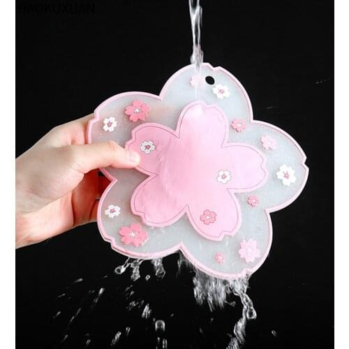 Cherry Blossom Heat Insulation Table Mat Family Office Anti-Skid Tea Milk Mug Coffee Cup Desk Pad