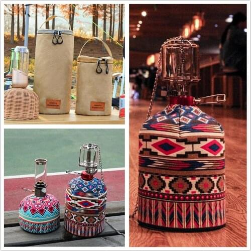 Fuel Cylinder Storage Bag Gas Cylinder Cover Outdoor Camping Storage Protective Storage Bag Gas Canister Protective Cover