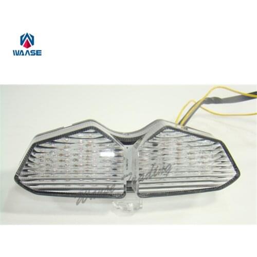 Waase Rear Taillight Tail Brake Turn Signals Indicator Integrated Led Light Clear For 2006 2007 2008 2009 YAMAHA YZF-R6S YZFR6S