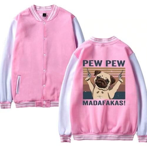 Pew Pew Madafakas Women Baseball Uniform Coat 2020 Autumn Bomber Jacket Anime Streetwear Casual Tracksuit Men Brand Coats New