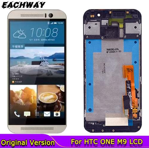 100% Test 5.0" For HTC ONE M9 LCD Touch Screen with Frame Display Digitizer Assembly Replacement Parts For HTC M9 M9E M9W LCD
