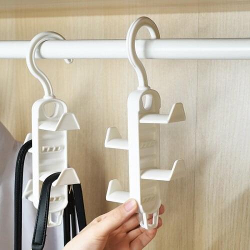 1PCS Bag storage hook wardrobe storage finishing hanger belt accessories cloakroom multifunctional row hook storage rack