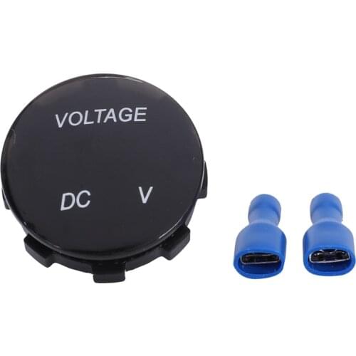 12V-24V DC Voltmeter Car Monitor Motorcycle LED Red Waterproof Voltmeter
