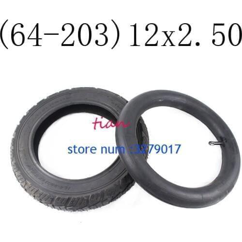 2019 Hot Sale Good Reputation 12*2.50 (64-203) Inner Tyre and Outer Tyre for Pneumatic Wheel Tire Electric Bicycle