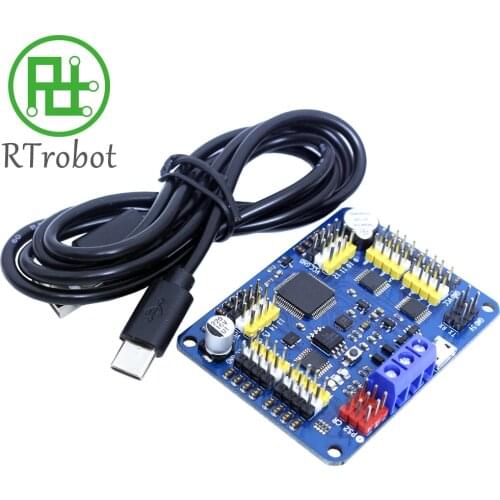 24 Channel Robot Servo Control Board Servo Motor Controller PS-2 Wireless Control USB/UART Connection Mod
