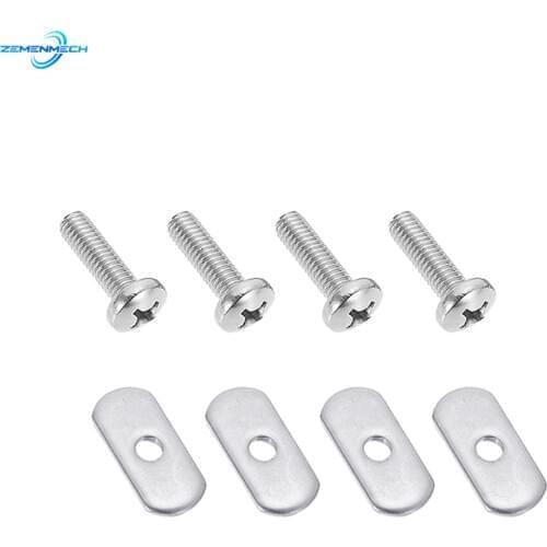 316 Stainless Steel Kayak Rail Track Screws Track Nuts Hardware Kayak Mounting Replacement Kit Boat Outdoor Tool Accessories Hot