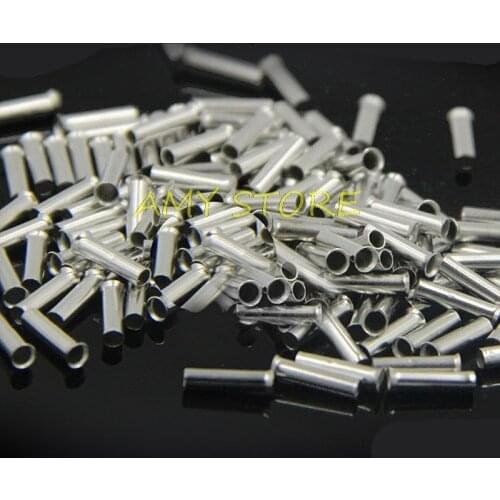 50Pcs 14AWG Bootlace cooper Copper Ferrules Wire Cable Crimp Connector Non-Insulated Pin End Terminal EN2512