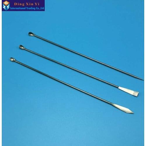 Free shipping Lab Spoon/ Spatula Microspatulas Stainless Steel 3pcs/set