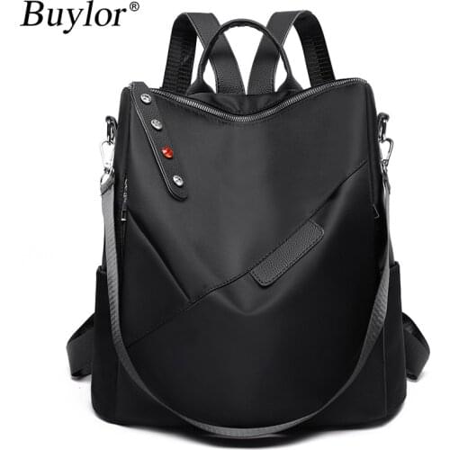 Buylor Women Backpacks Oxford Waterproof and Anti-Theft Female Business Bag Fashion Multifunctional Lady Backpack Girl Book Bag