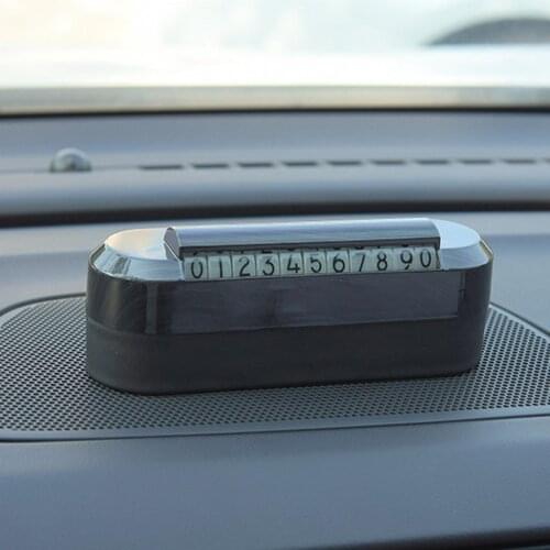 Phone Holder Easy-cleaning Mini Car Ornament Temporary Parking Card for Parking car accessories