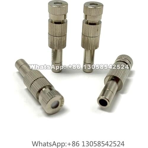 6mm Slip Lock Quick Connect Humidifying Spray Nozzle, Low Pressure Misting Cooling System Atomizing Nozzle with Filter