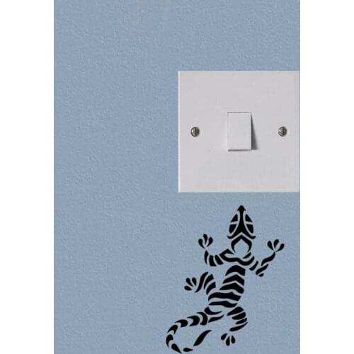 Gecko lizard Removable Waterproof Vinyl Switch Sticker Wall Decal 3SS0317