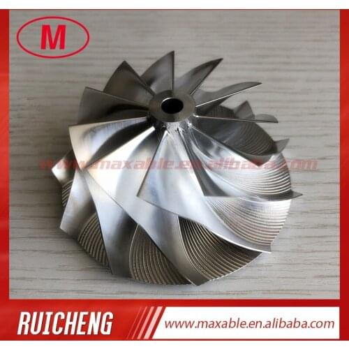 GTX3076 11+0 blades 58.00/76.13mm bore:6.00 performance turbo billet/milling compressor wheel for 803713-0001/700177-0042