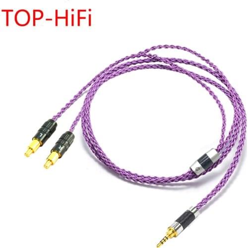 TOP-HiFi 7N Replacement Silver Plated Headphone Upgrade Cables for ATH- AP2000Ti 750 770H 990H ADX5000 MSR7B Headset Earphones