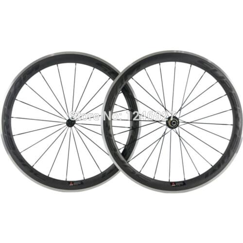Chinese Carbon Fiber 50mm Alloy Carbon Wheels Road Bike Clincher Carbon Wheelset Racing Bike Wheels