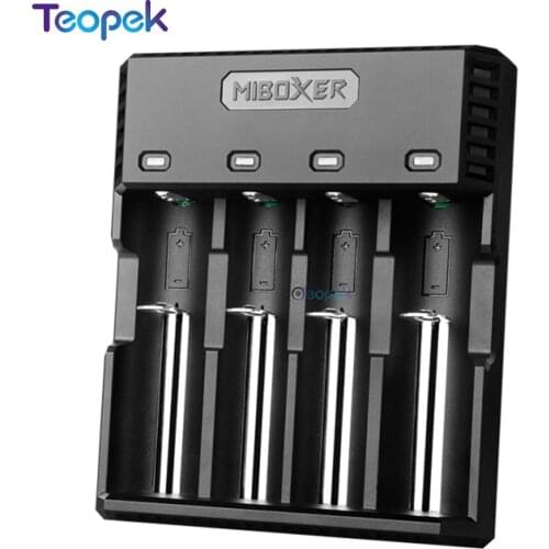 Miboxer C4S Battery Charger Speedy Battery Charger for Ni-MH Ni-Cd AA AAA Li-ion IMR LiFePO4 10440 14500 16340 18650 26650