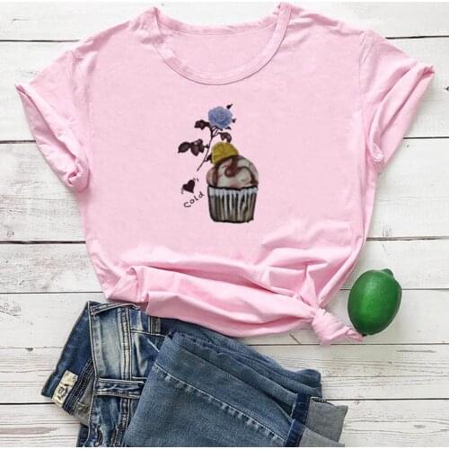 Fashion Harajuku Printing Tee Shirt Femme Casual Round Neck Womens Tshirt Personalized Short Sleeve T Shirts Women Y2k Aesthetic