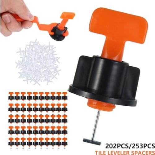 Tile Positioning Leveler Reusable Spacer Tiling Tools Set Wrench Floor Wall Tile Leveling System Construction Locator Spacers
