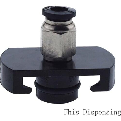 Pack of 10 Styles Aluminum Alloy Material Dispensing Parts 5cc Barrel Adapter Fitting with O-Ring