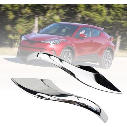 NEW-2Pcs Chrome Rearview Mirror Protection Cover Rear View Mirror Trim Strip for Toyota CHR C-HR 2016-2020 Accessories