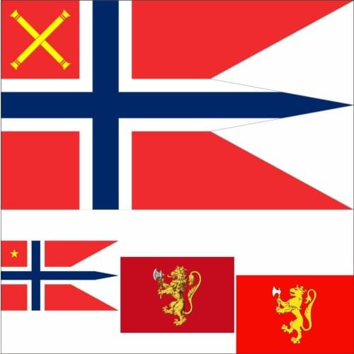 Norway Home Guard Air Force Flag 3X5FT 90X150CM 100D Polyester Double Norwegian Chief Defence Banner