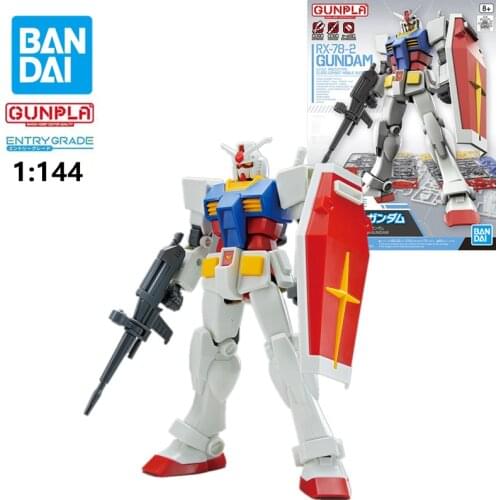 Originele Bandai EG Entry Grade 1/144 RX-78-2 Gundam 5060747 Model Assemblage Actie Speelgoed Cijfers Cadeaus For A Kinderen