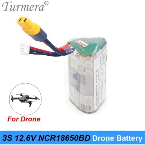 Turmera 3S RC Rechargeable Lithium Battery 3S 10.8V 12.6V NCR18650BD 3200mAh 10A For RC Airplane Drone Boat 12.6V 10.8V LiPo 3S